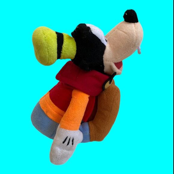 Disney Goofy Plush Toy 8" Tall By Just Play LLC With Pluto Mask - Picture 3 of 12
